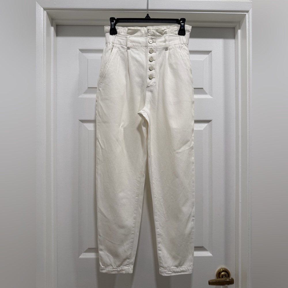 PAIGE Off-White High-Rise Jeans